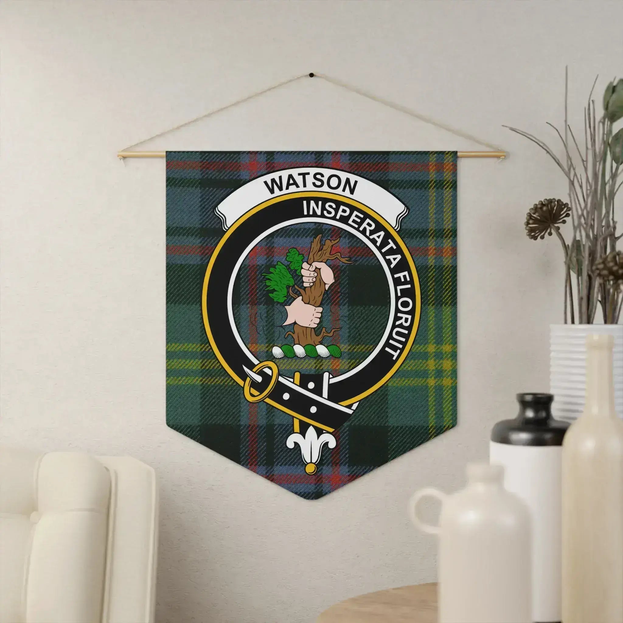 Watson Insperata Floruit Tartan Wall Banner product type