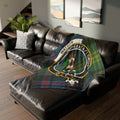 Watson clan crest tartan throw blanket — Insperata Floruit motto, 50x60 polyester