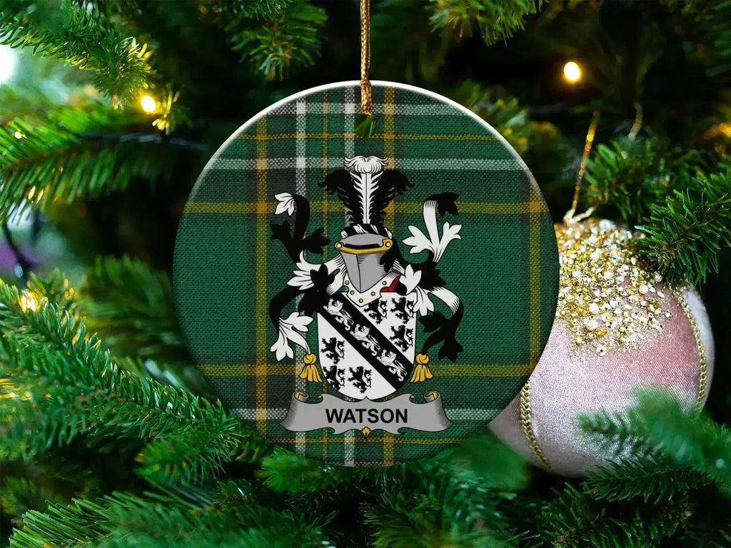 Personalized Family Crest Tree Ornament