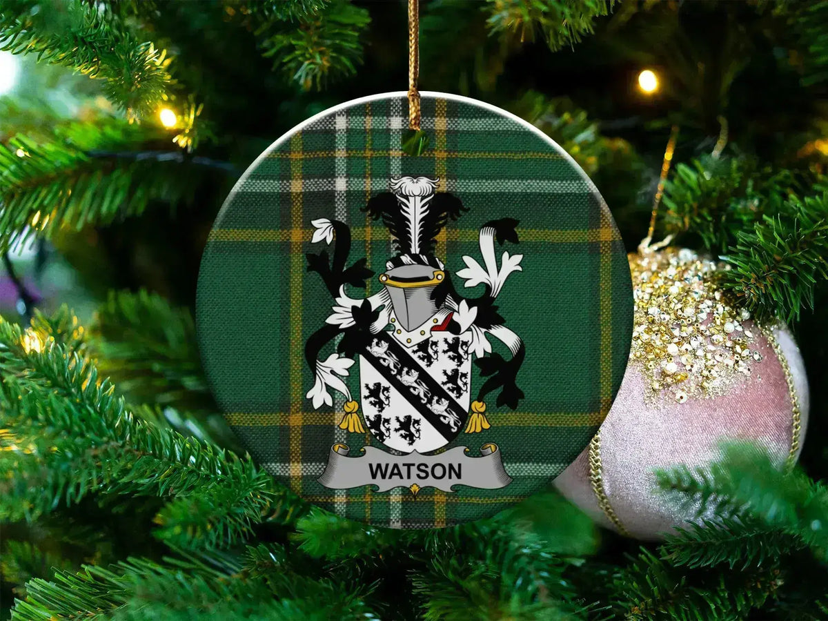Personalized Family Crest Tree Ornament
