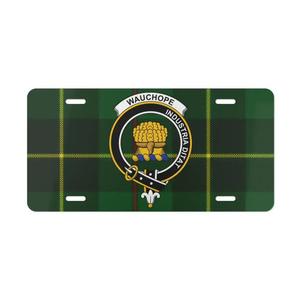 Wauchope Industrialita Emblem Tartan License Plate product