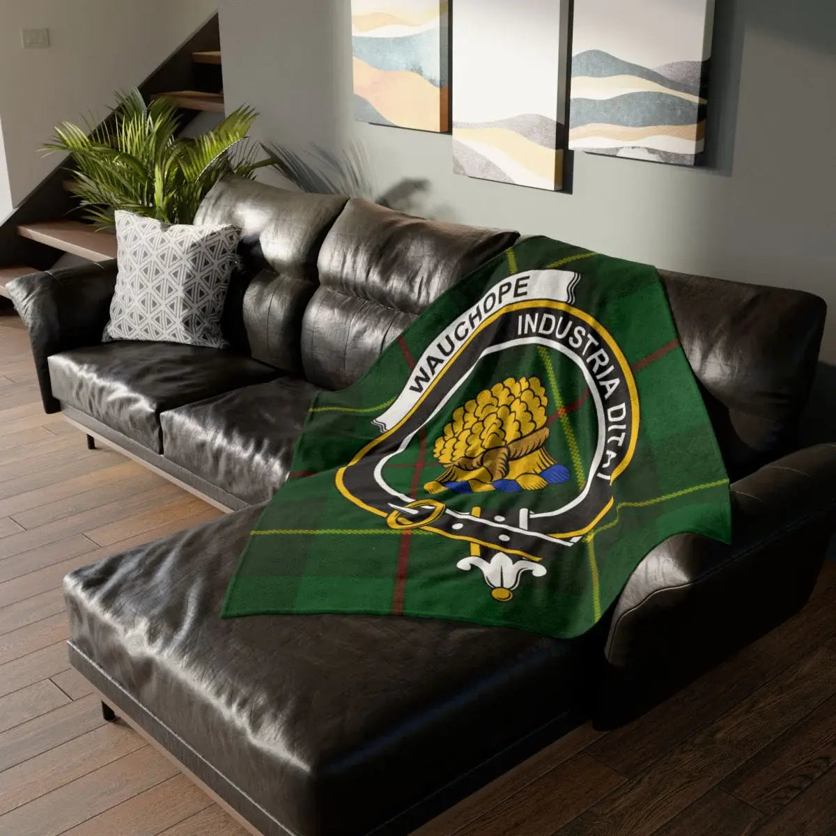 Wauchope Crest Tartan Blanket for Cozy Home Decor