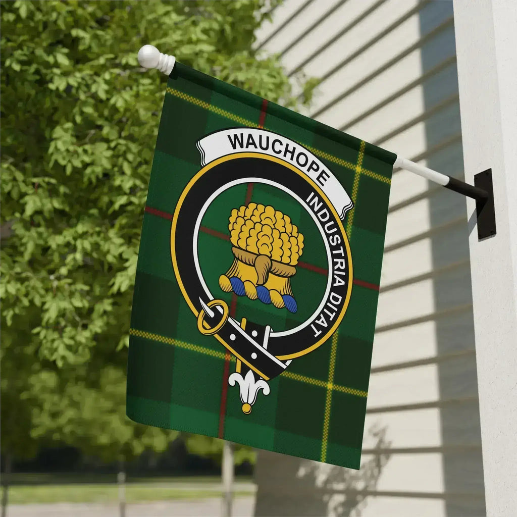 Wauchope Industria Ditat Clan Crest Flag
