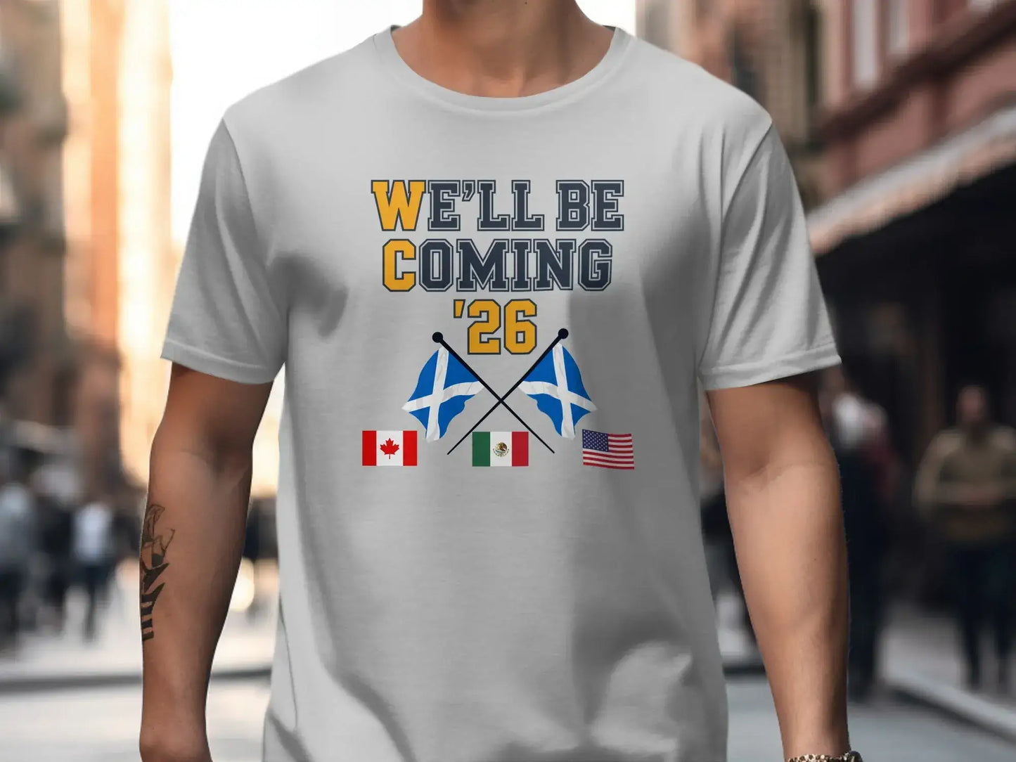 We'll Be Coming '26 Flag T-shirt