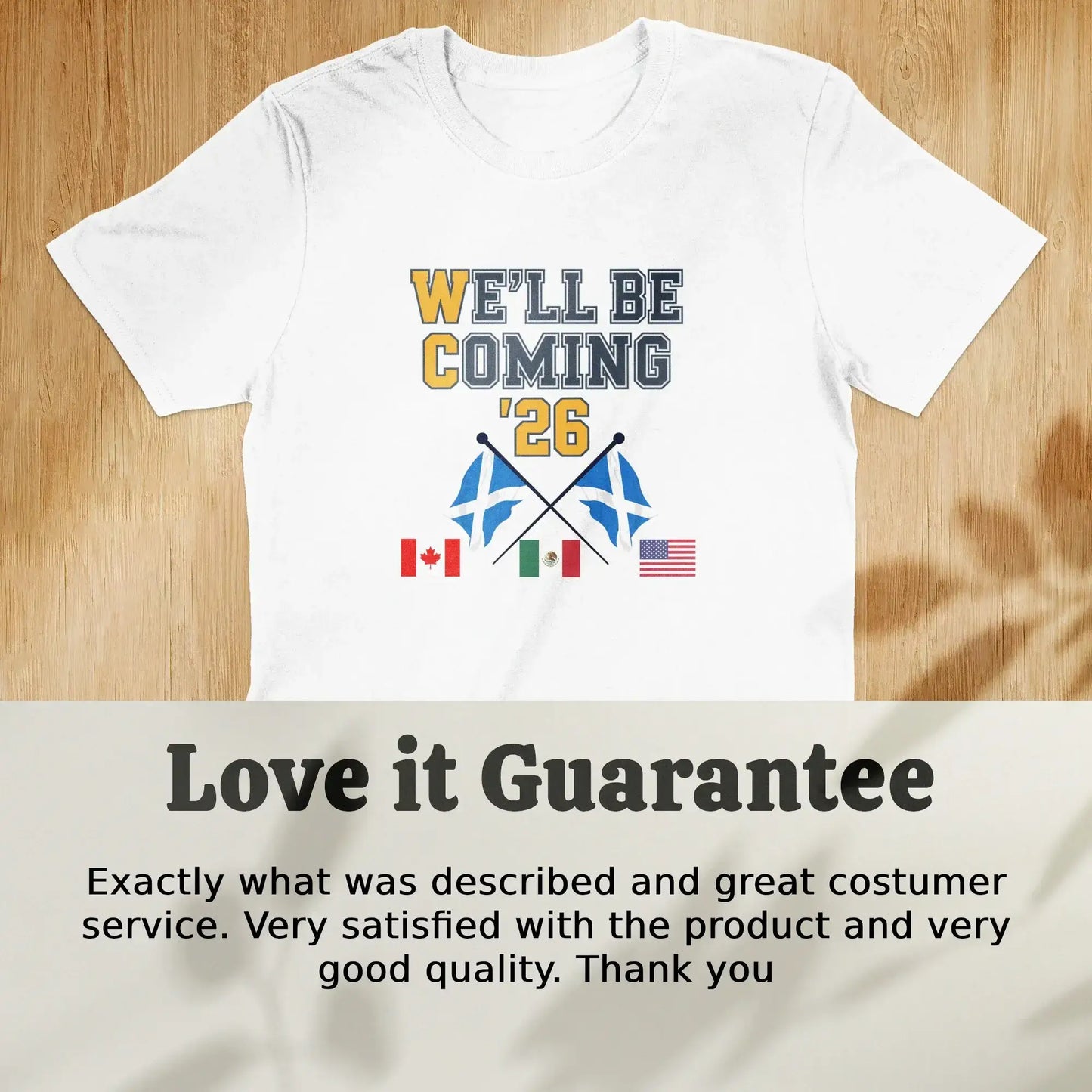 We'll Be Coming '26 Shirt with International Flags