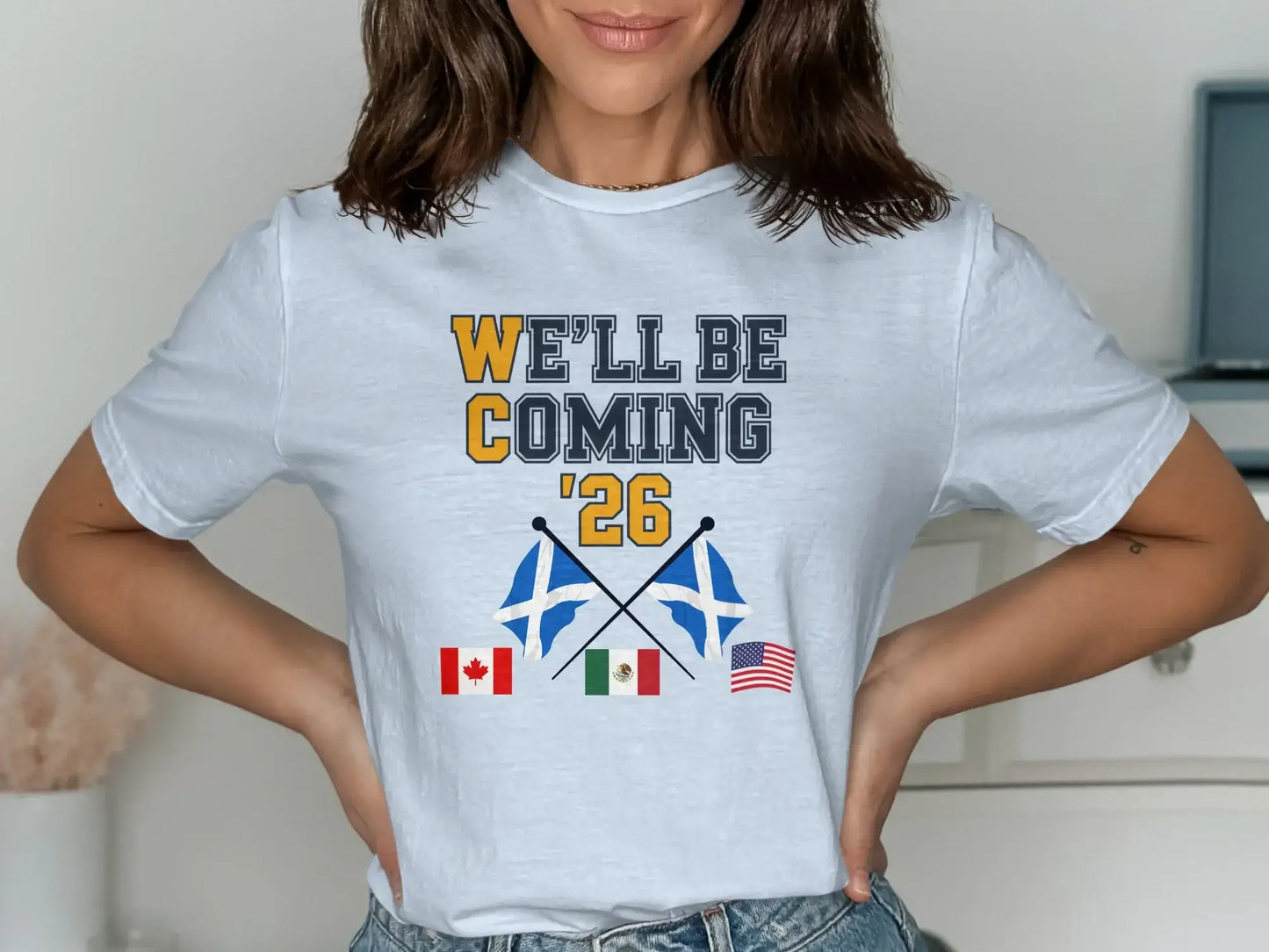 We'll Be Coming '26 with International Flags Shirt