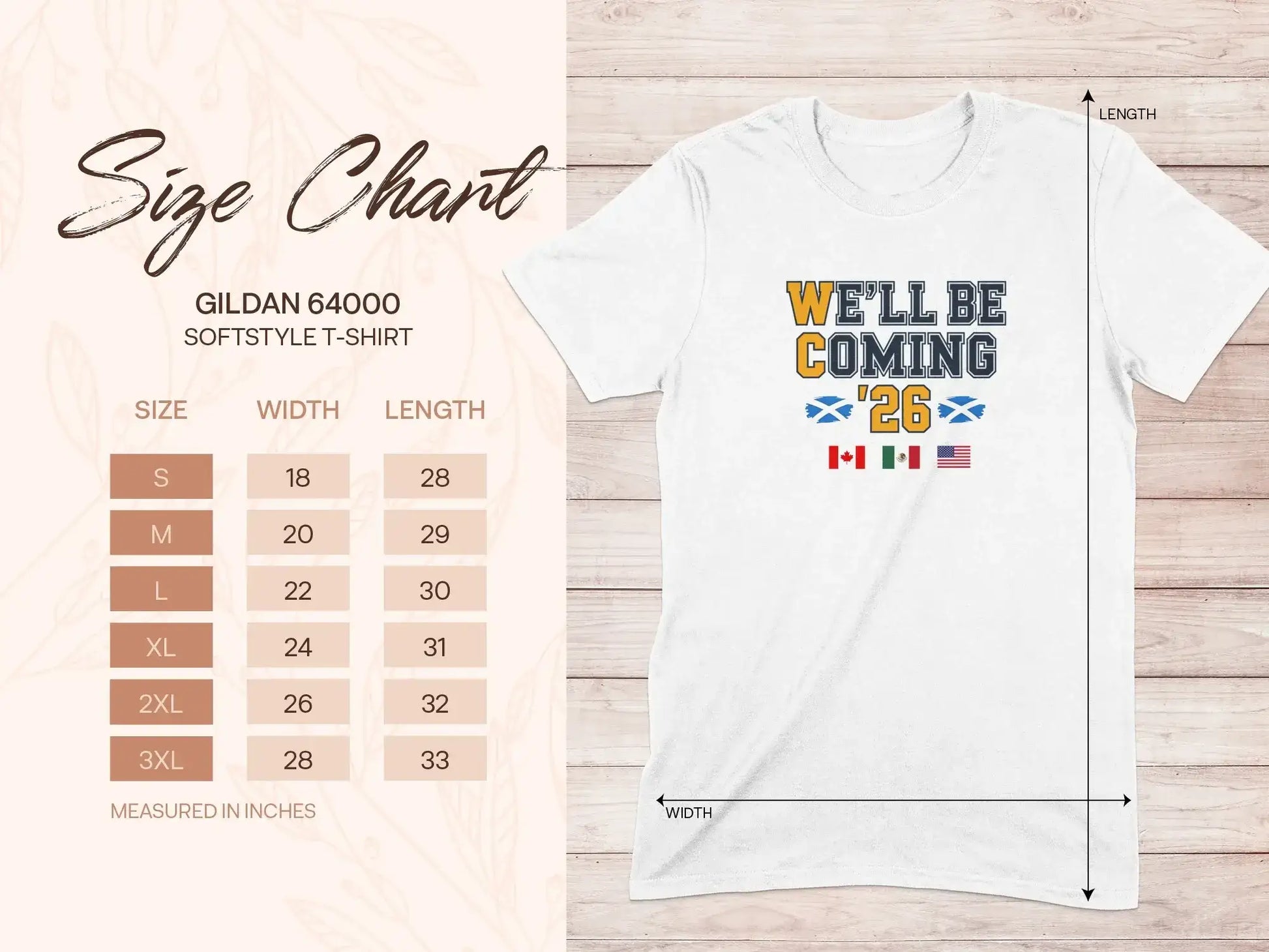 We'll Be Coming '26 T-Shirt Celebrate Sports Apparel