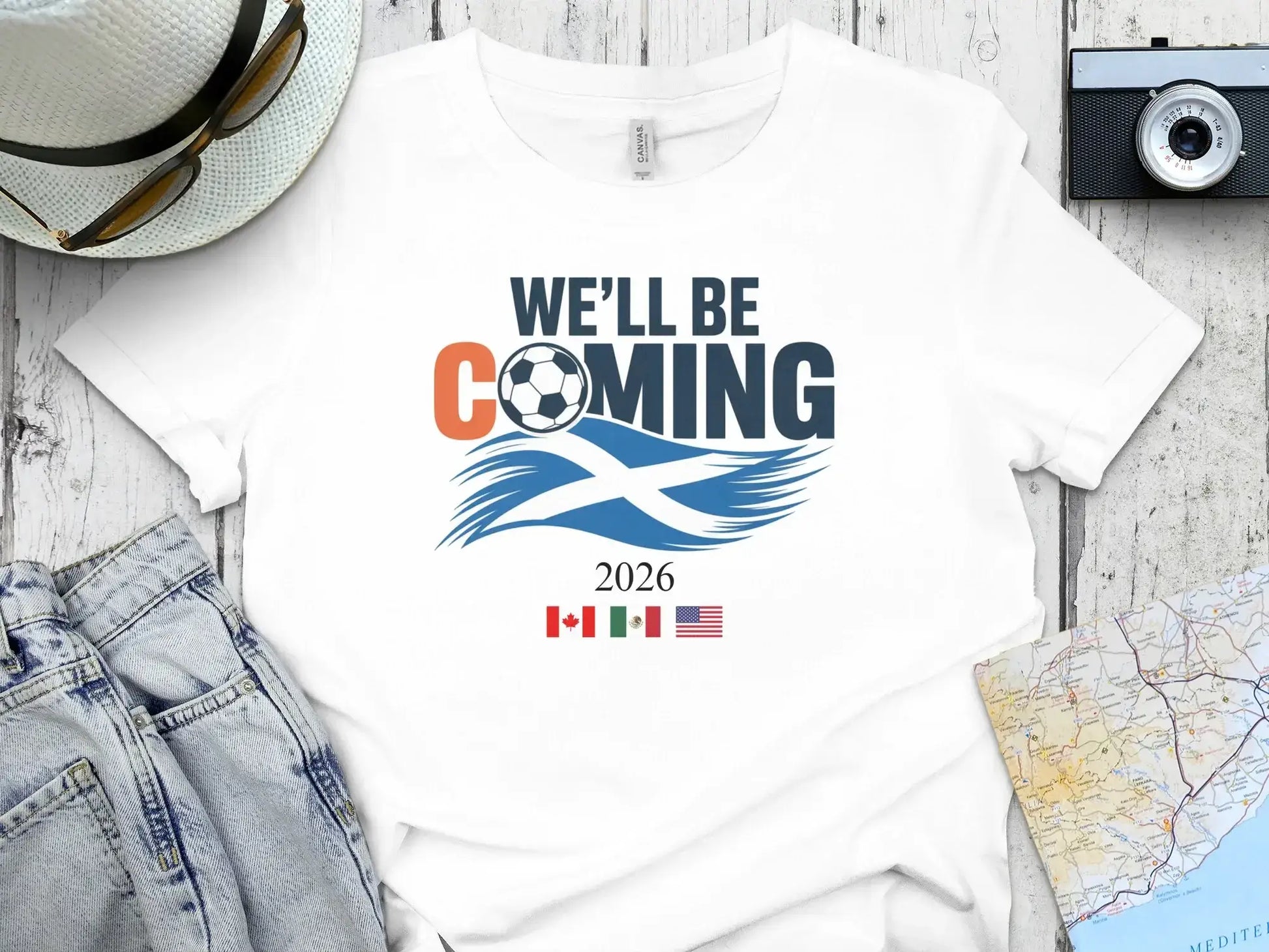 We'll Be Coming 2026 Soccer Fan T-Shirt