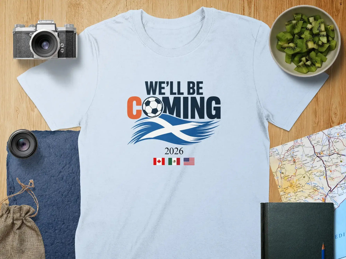 We'll Be Coming 2026 Soccer Themed T-shirt