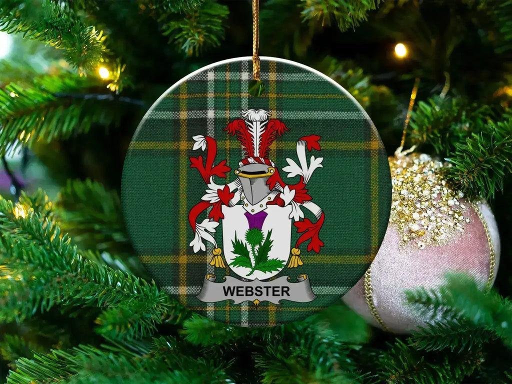 Personalized Family Crest Christmas Ornament product