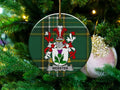 Personalized Family Crest Christmas Ornament product