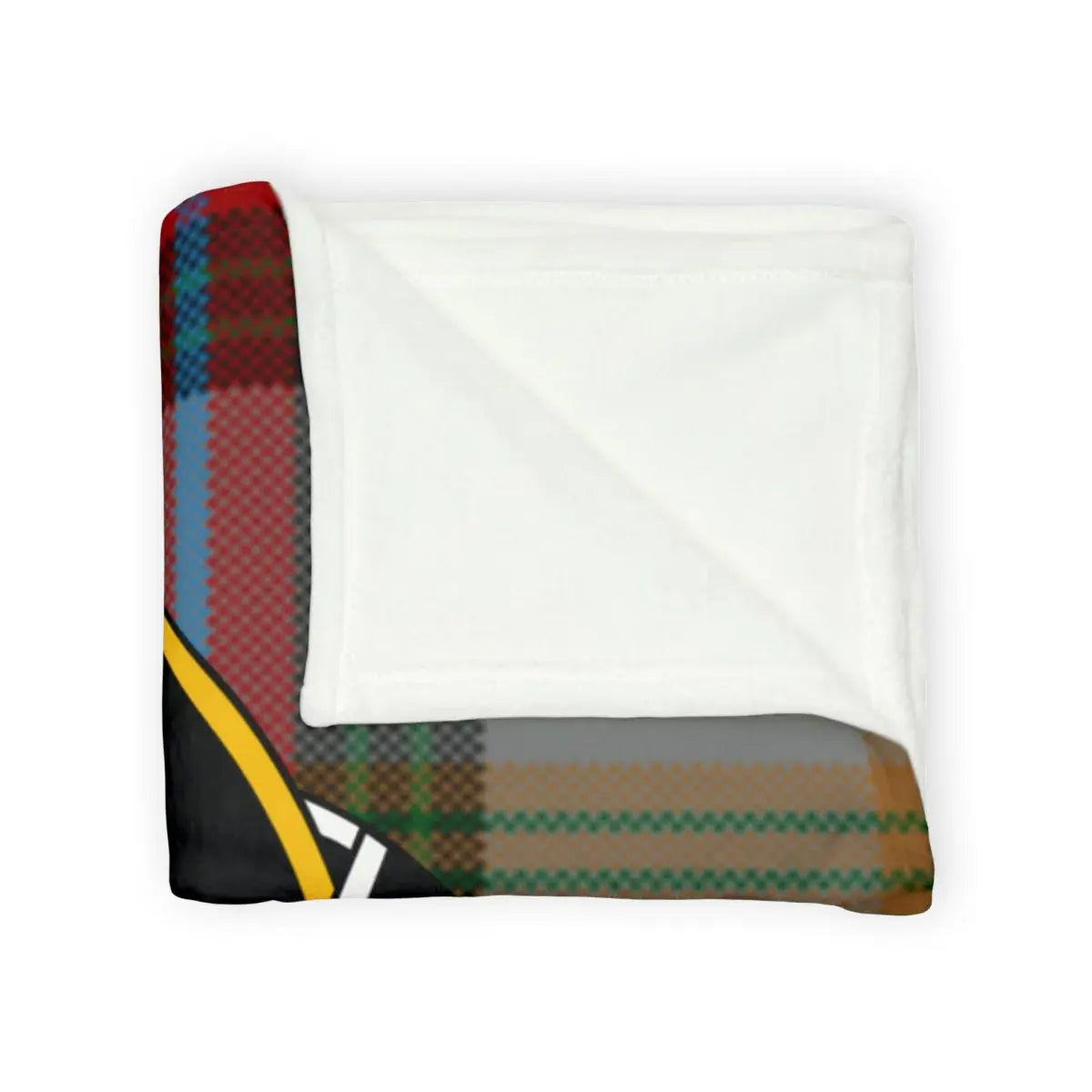 Vibrant Plaid Design Soft Reversible Blanket