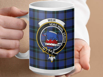 Blue Plaid Weir Vero Nihil Verius Emblem Mug product
