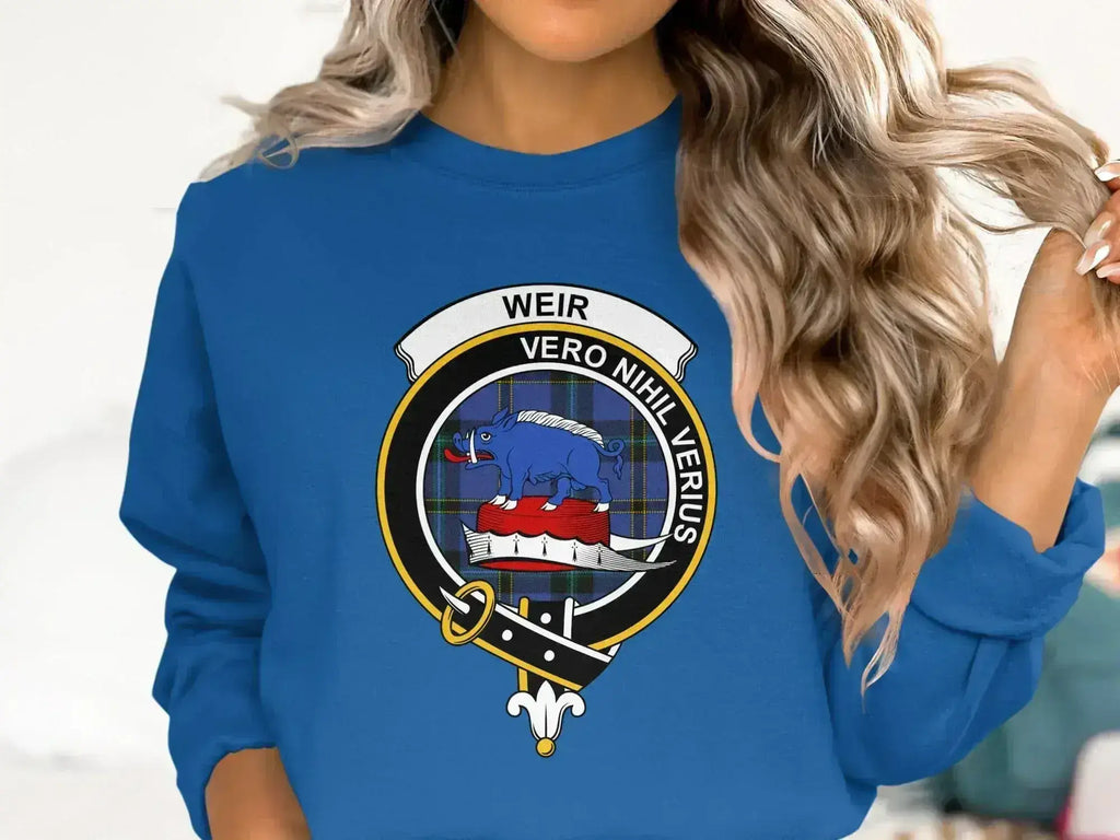 Vero Nihil Verius With Weir CREST Blue Sweatshirt product