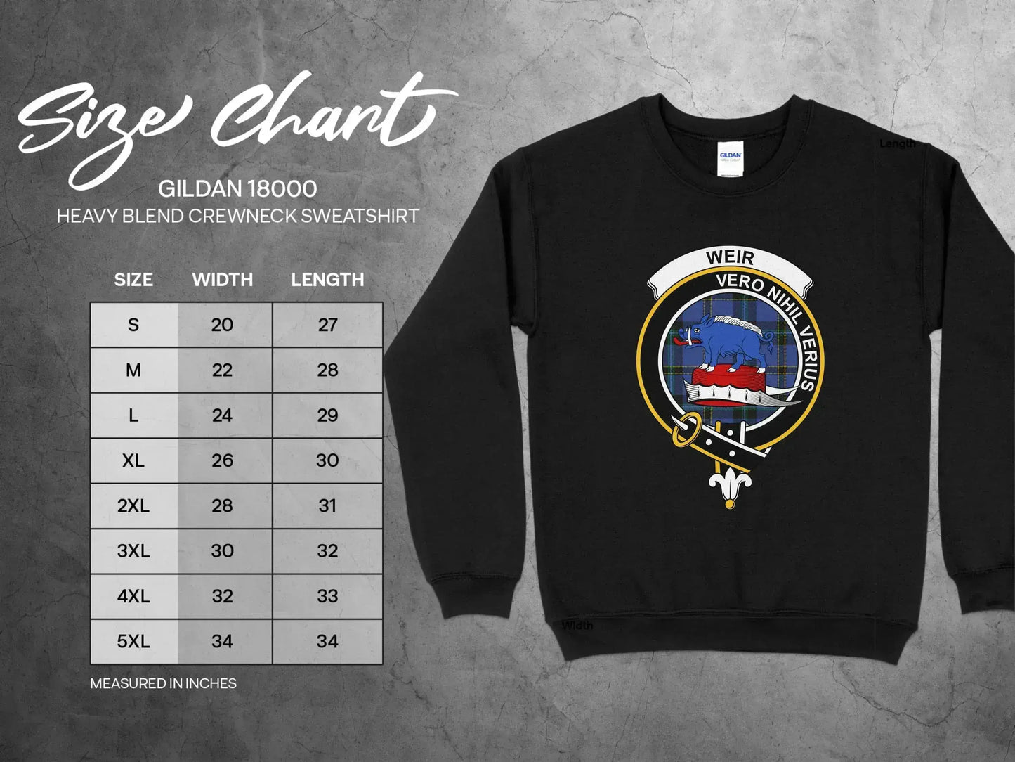 Weir Heavy Blend Crewneck Sweatshirt product type