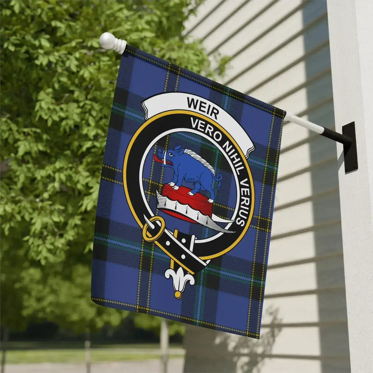 Tartan Plaid Weir Vero Nihil Verius Flag