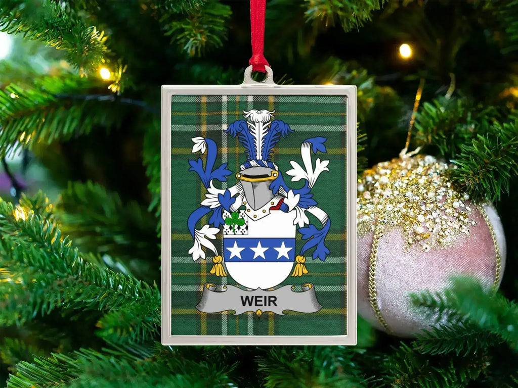 Weir Family Crest Christmas Tree Ornament product type