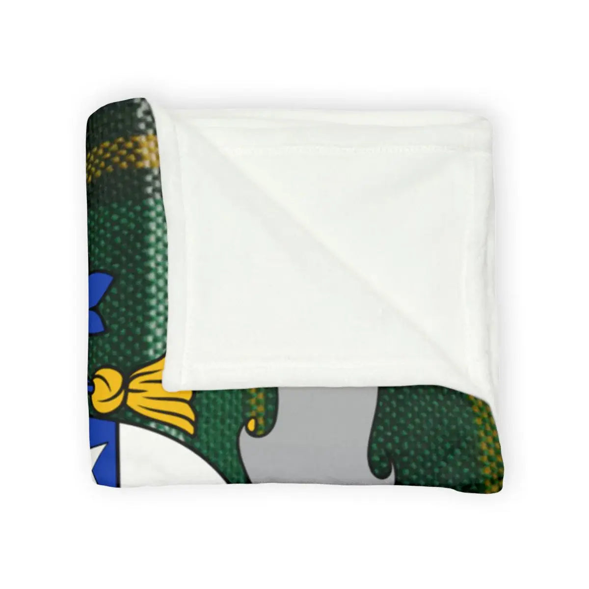 Cozy Warm Green Blanket with Unique Pattern Design