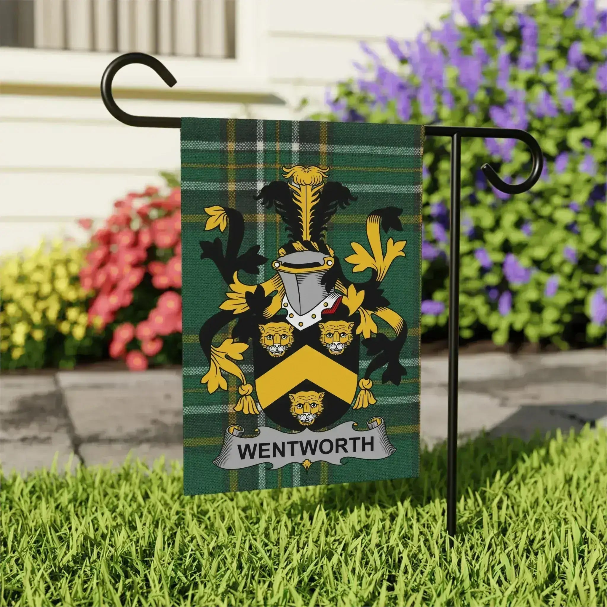 Wentworth Family Crest Garden Flag