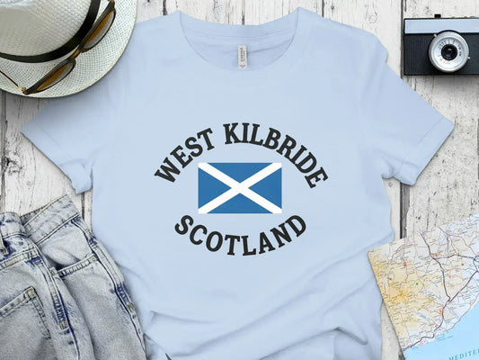 West Kilbride Scotland Flag Design T Shirt product type