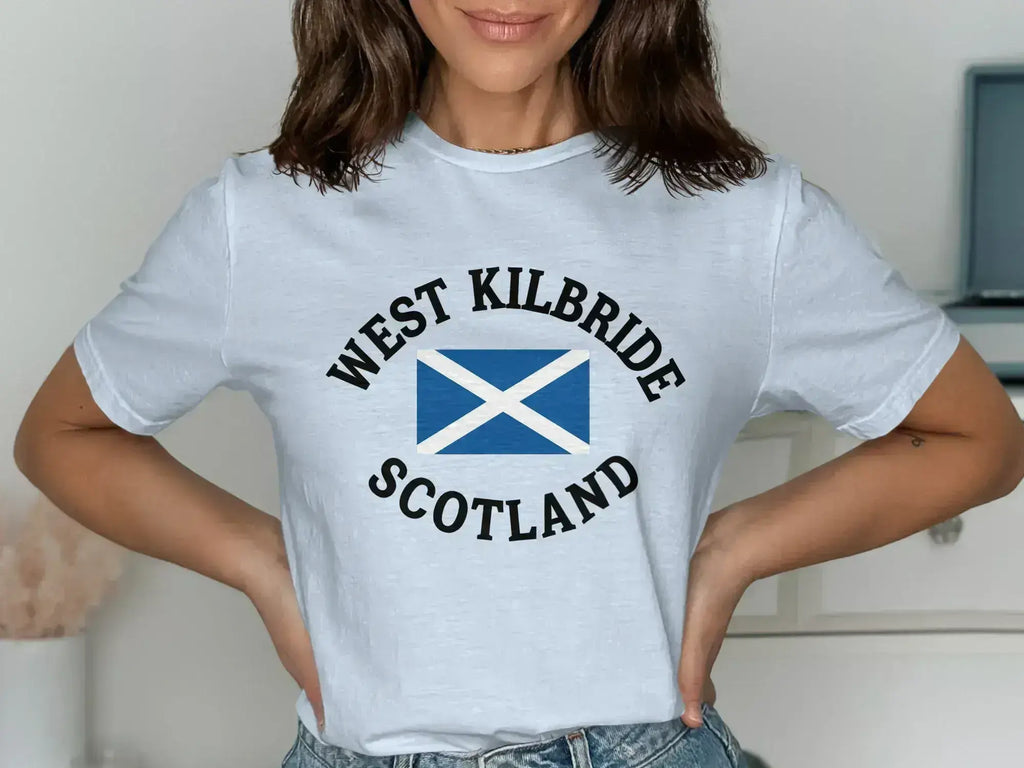 West Kilbride Scotland Flag Graphic T-shirt product type