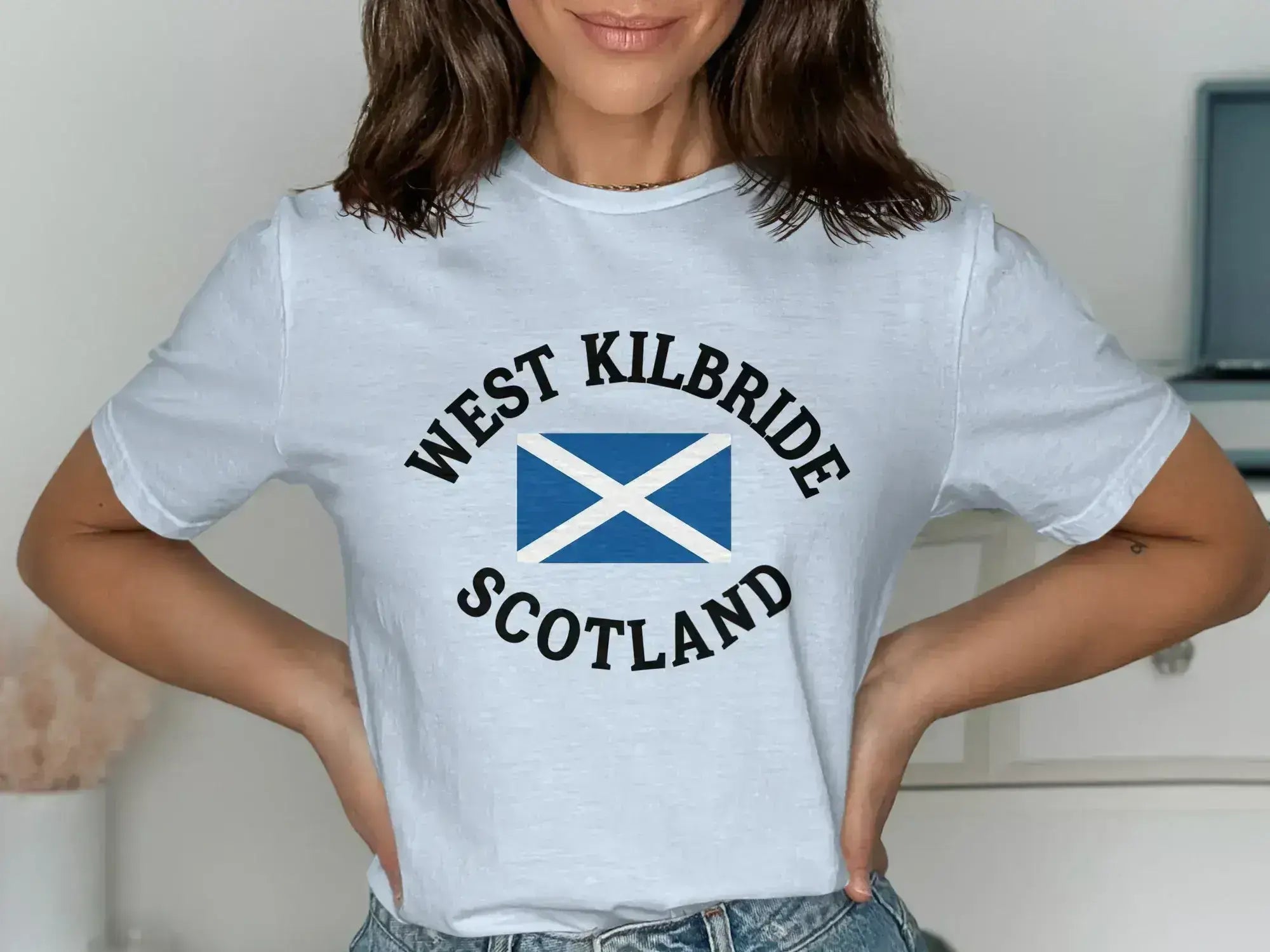West Kilbride Scotland Flag Graphic T-shirt product type