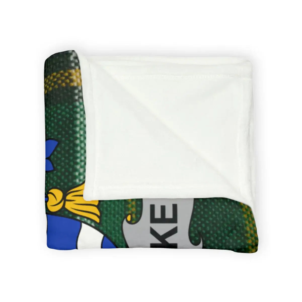 Cozy Irish Themed Green White Blanket