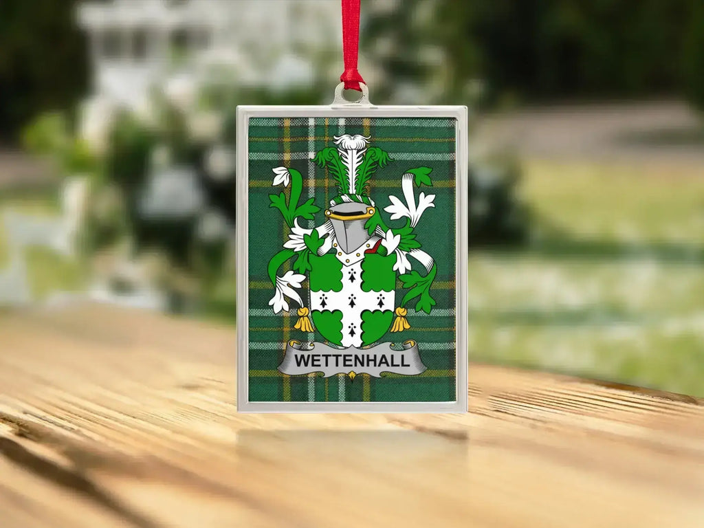 Wettenhall Family Crest Square Ornament product