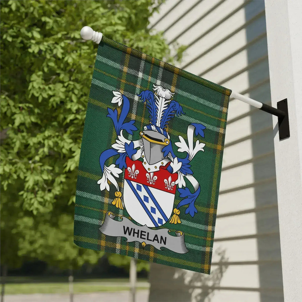 Whelan Coat of Arms Family Heritage Flag