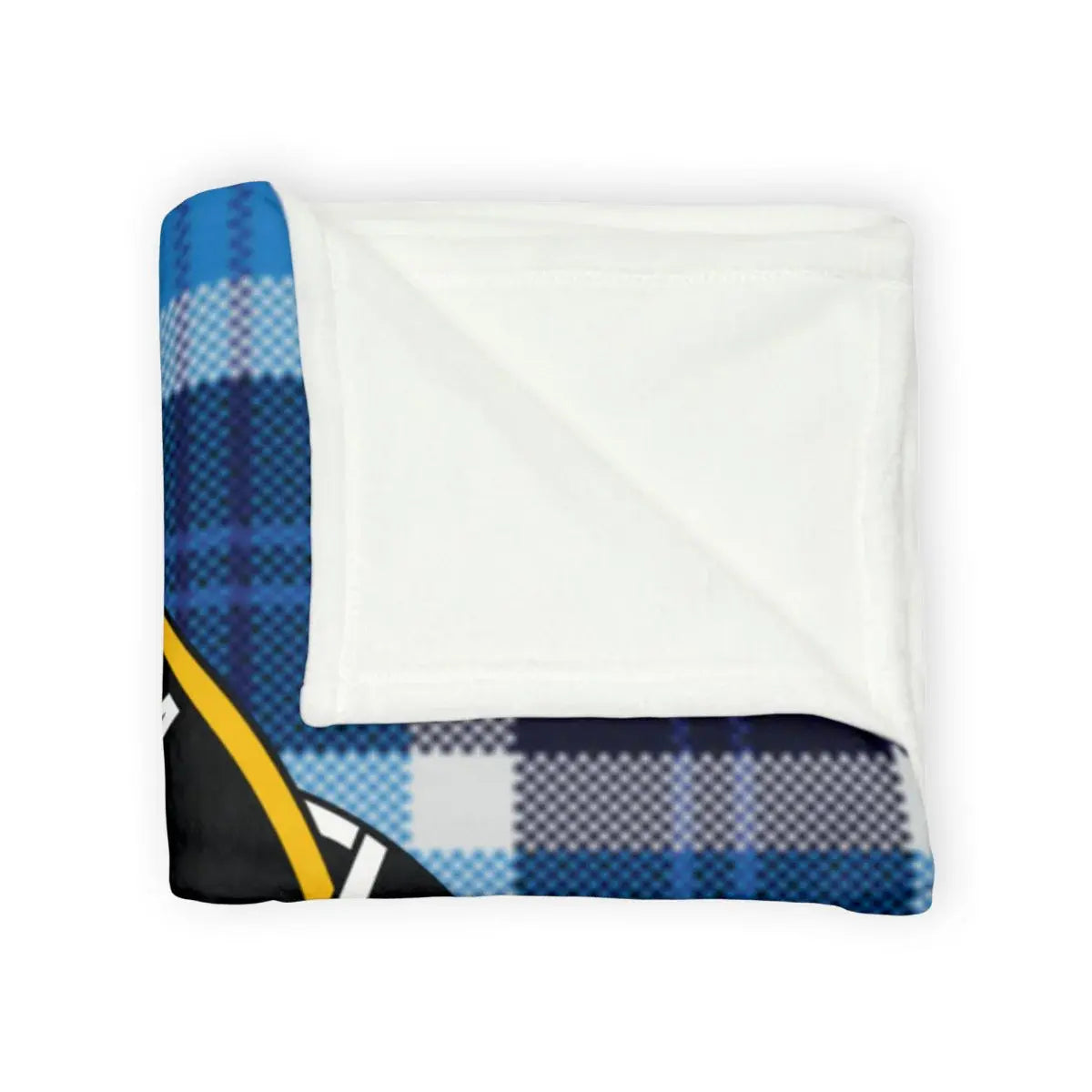 Cozy Blue Plaid Pattern Blanket for Home Comfort