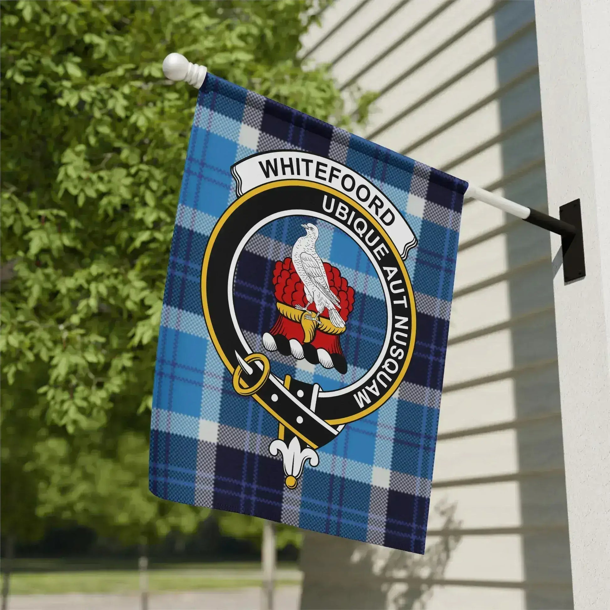 Whitefoord Ubique Aut Nusquam Tartan Flag product