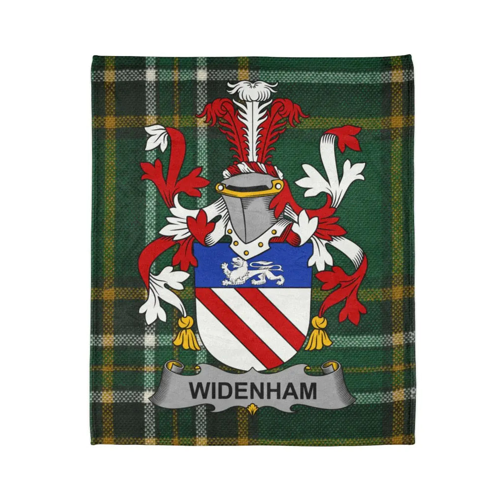 Traditional Family Crest Widenham Blanket