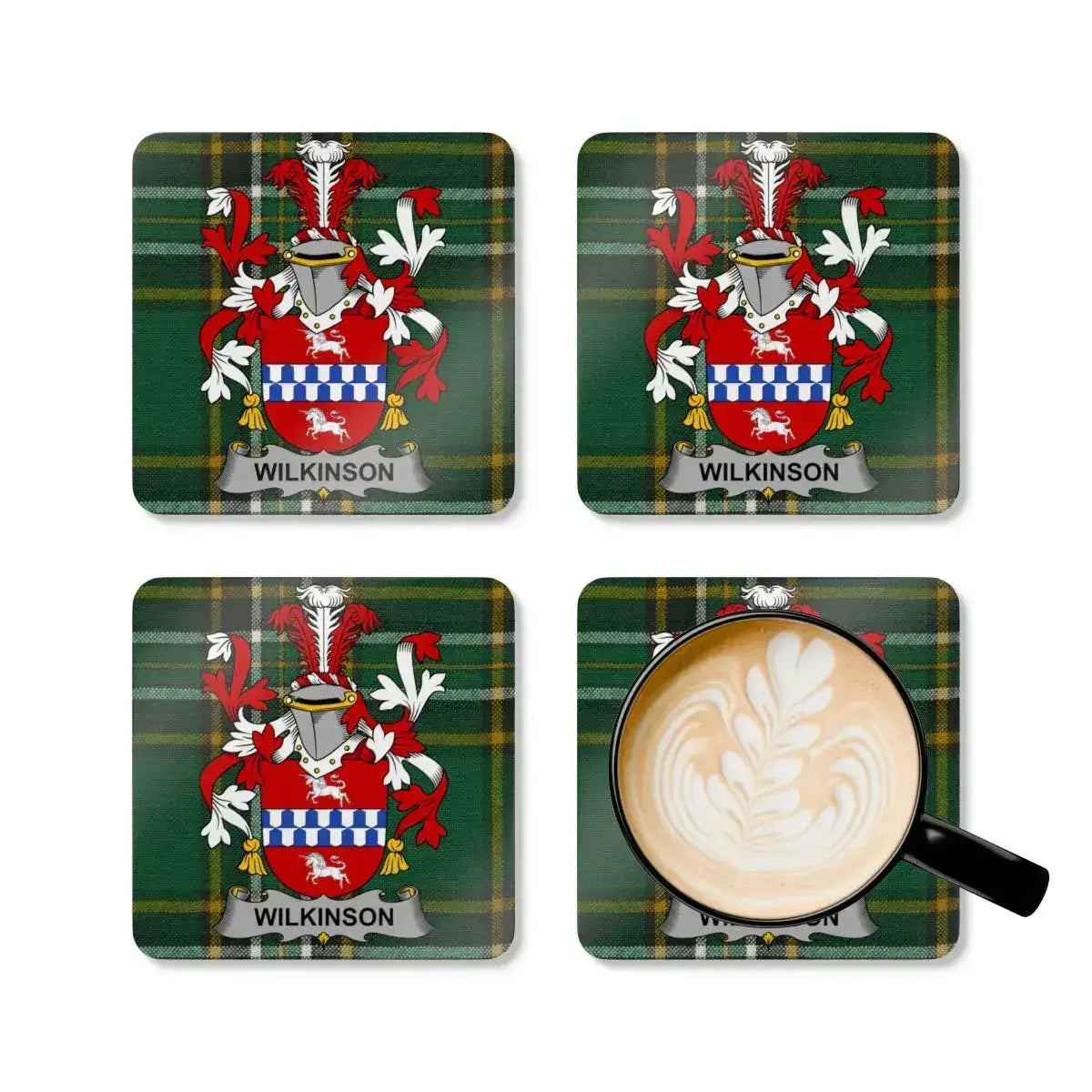 Wilkinson Tartan Crest Coaster Set of Four product