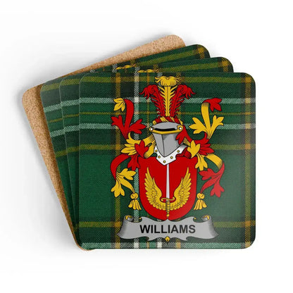 Williams Family Crest Design Abstract Coaster product