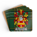 Willoughby Tartan Crest Coasters Set Stylish Drink product type