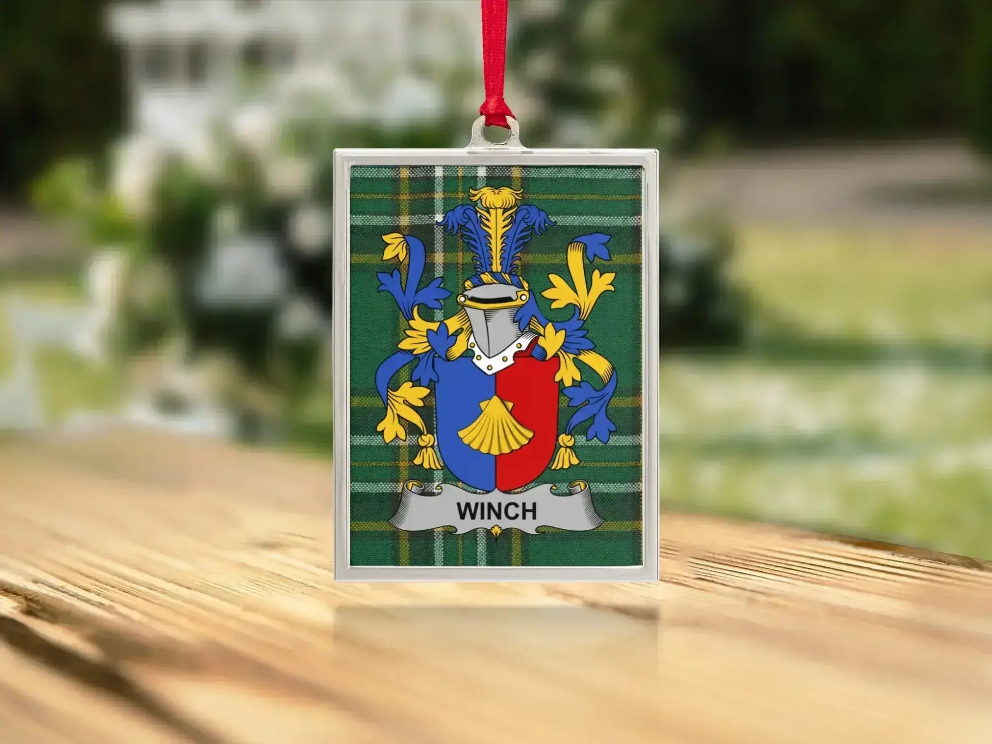 Winch Family Crest Decorative Hanging Ornament product