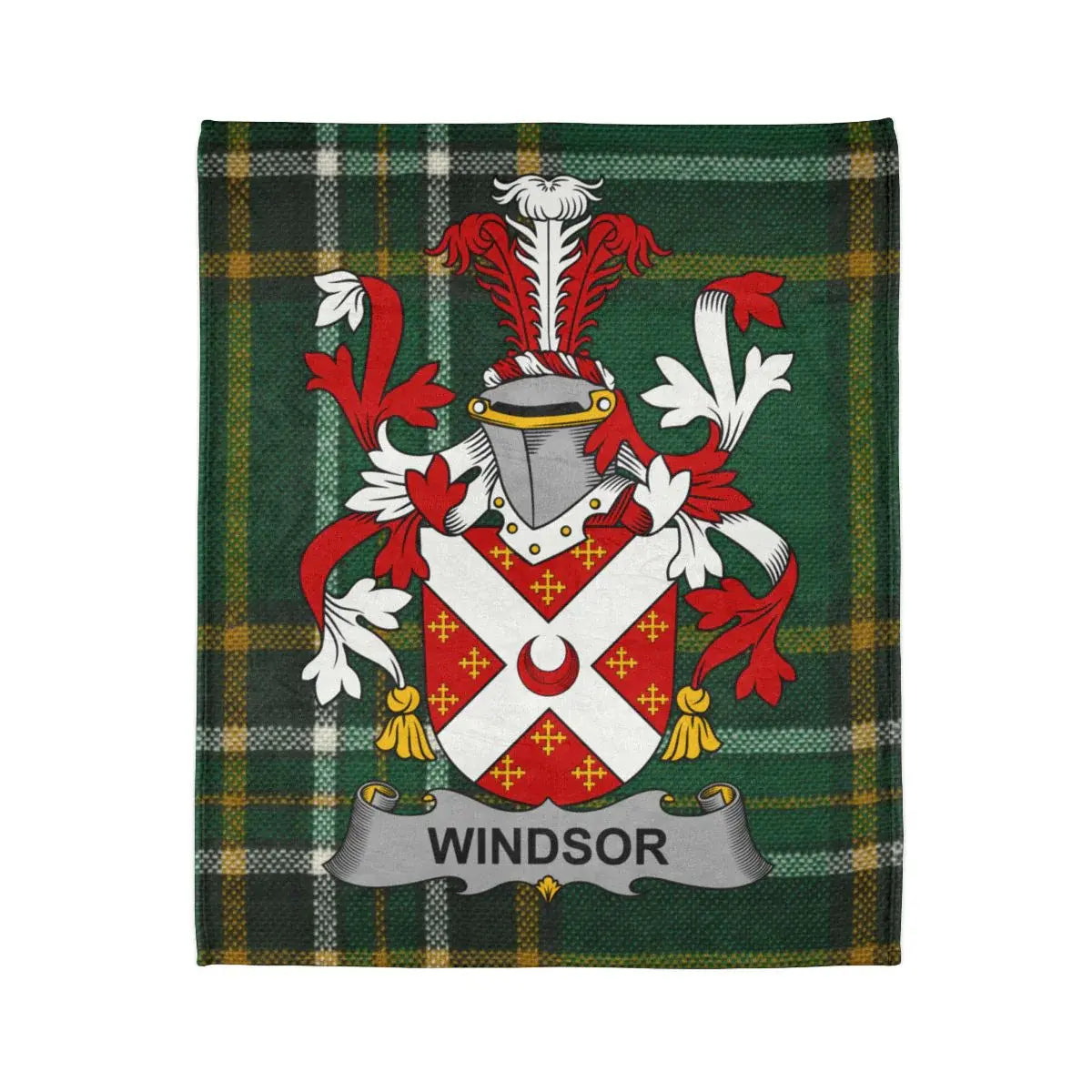 Windsor Family Crest Blanket for Cozy Relaxation