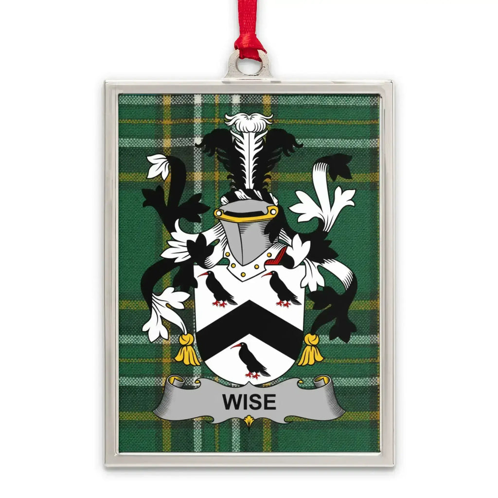 Wise Crest with Tartan Background Art product
