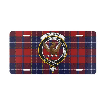 Wishart Mercy is My Desire Eagle Plaid License Plate product