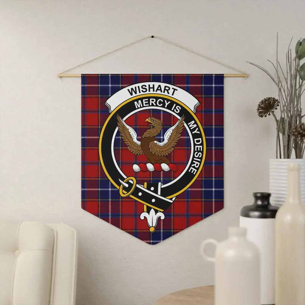 Clan Wishart Crest Tartan Wall Hanging