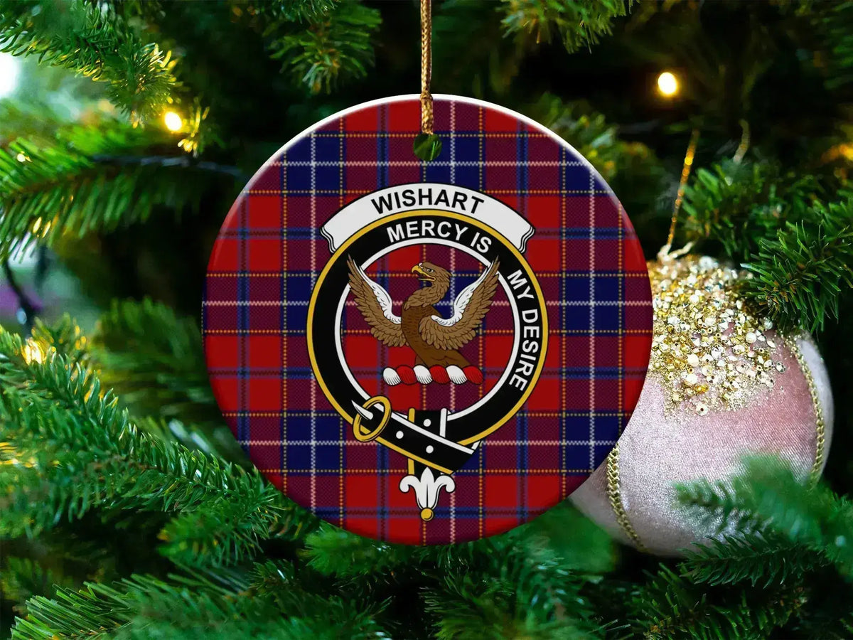 Wishart Mercy Is My Desire Plaid Ornament