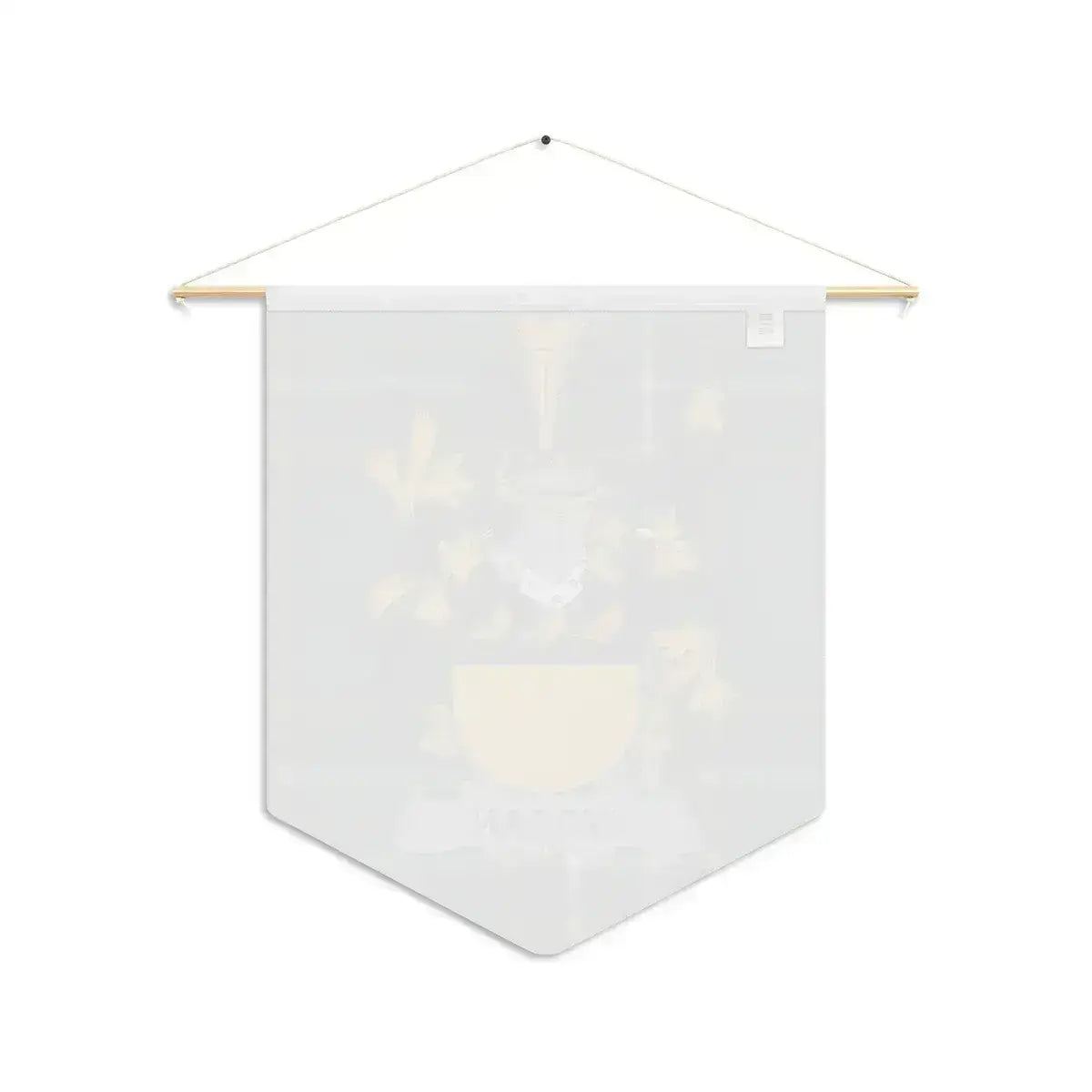 Wogan Irish family crest wall pennant — crest and tartan detail