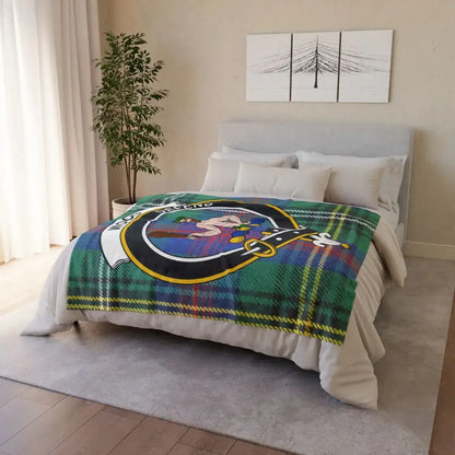 Cozy Scottish Clan Themed Plaid Blanket for Any Bedroom