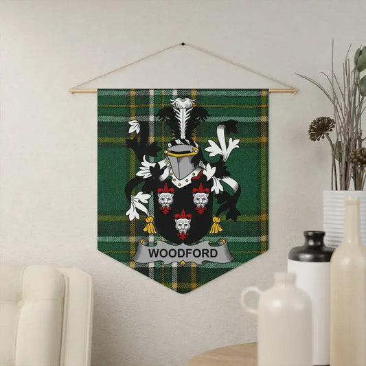 Custom Design Family Crest Tartan Hanging Wall Product