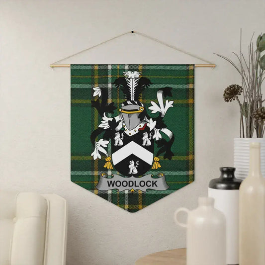 Green Plaid Family Crest Wall Hanging Tapestry product