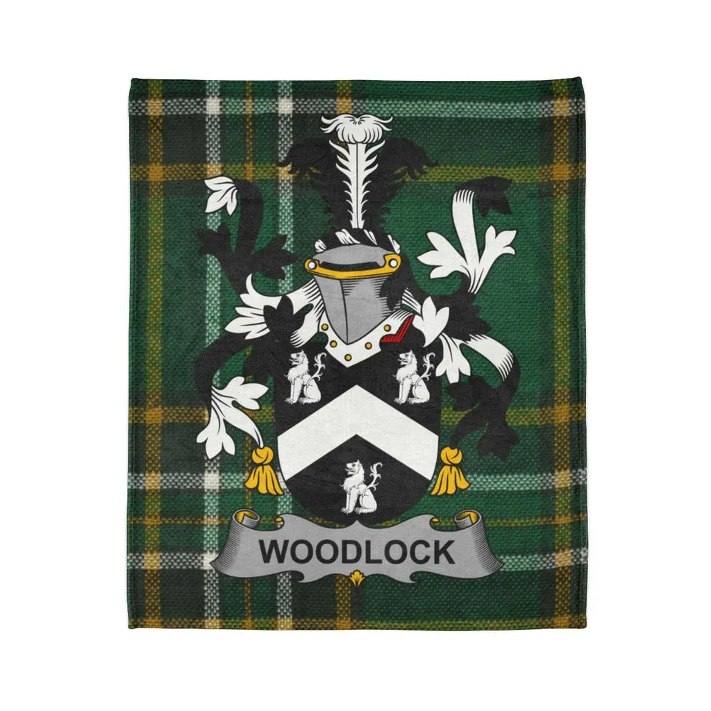 WOODLOCK Family Crest Plaid Design Blanket Product