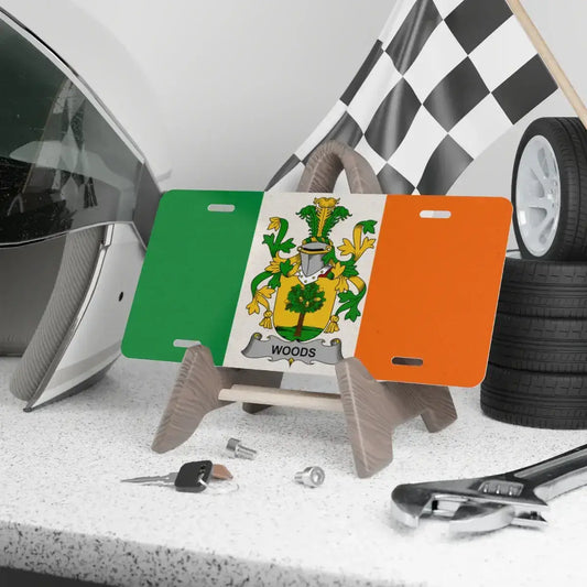 Ireland Flag Family Crest Custom License Plate product