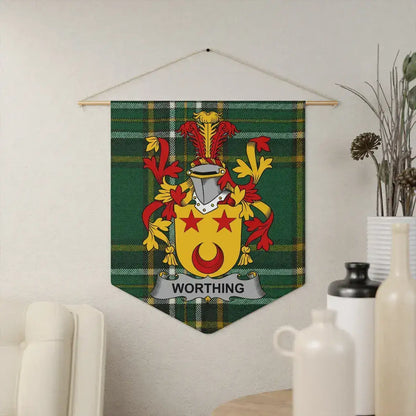 Worthing Family Crest Tapestry Wall Hanging product