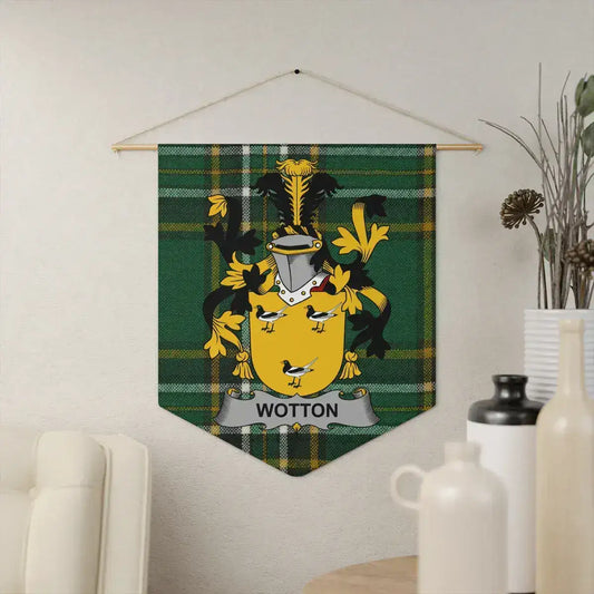 Personalized Wotton Family Crest Display Banner product type