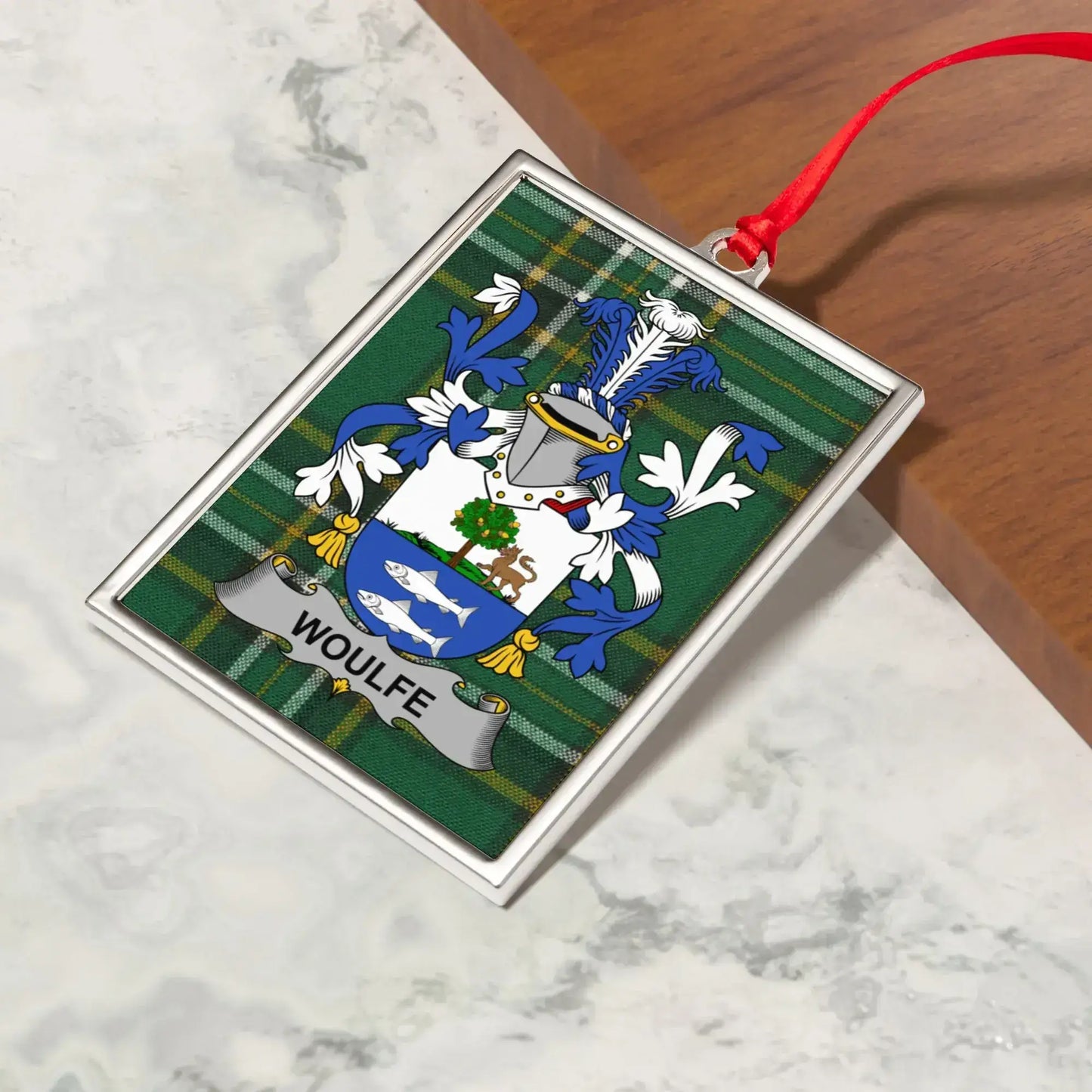 Family Crest Personalized Custom Ornament product
